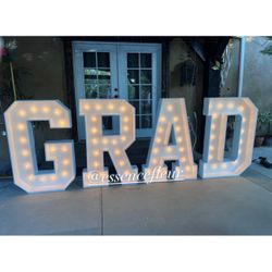 GRAD Marquee Letters 