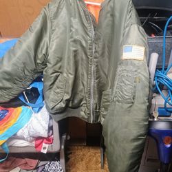 Alpha Industries MA-1 Bomber Flight Jacket - Fighter Pilot Flight Jacket
