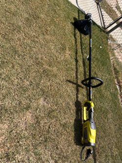 RYOBI 18 in. 10 Amp Attachment Capable Electric String Trimmer