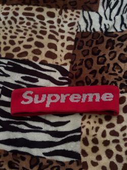 Supreme Red Knit Headband