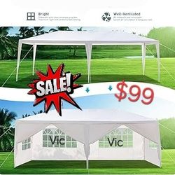 Canopy Wedding Party Tent 10x20 W/ Sides