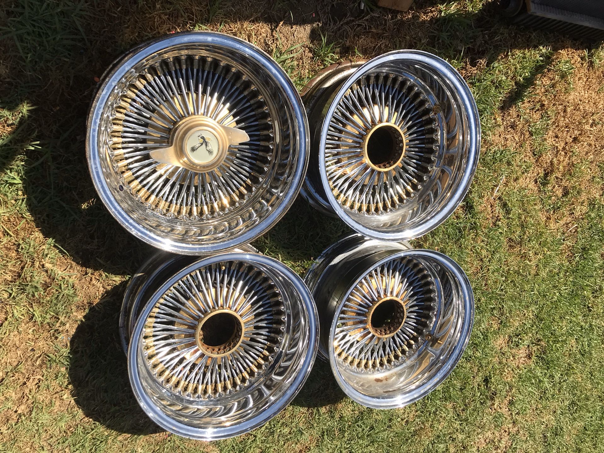 Ruote Dayton Vintage Lowrider 16 Razze 144 Oro Per Anteriore O Coaster - Foto 2