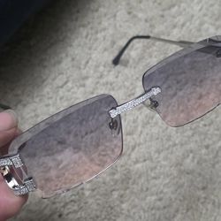 Real Moissannite Clear Frame Glasses