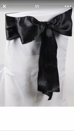 Chair Sash - Black for wedding