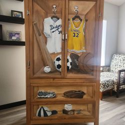 Sports Themed Cabinet / Armoire