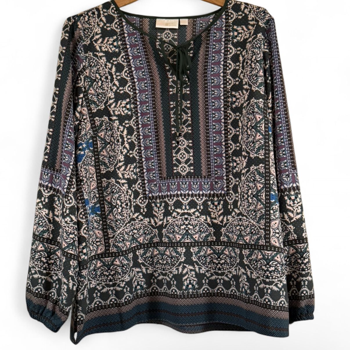 Boho Printed Peasant Blouse – Belle by Kim Gravel - Flowy & Vintage Vibes