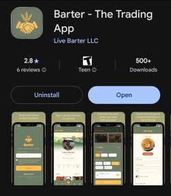 Free barter/trading app