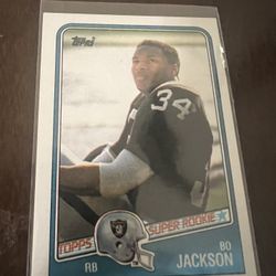 1988 Topps Bo Jackson Rookie $50