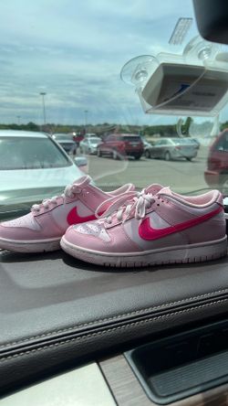 Pink Nike Dunks Size 6Y