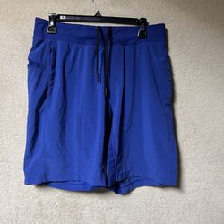 Lululemon THE Short Linerless 10” Mens Large Blue