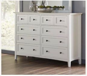 8 Double Drawer Dresser ( white )