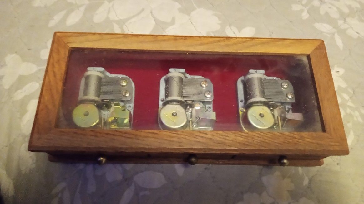 Rare Wooden Music Box