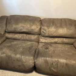 Large Double Recliner Sofa