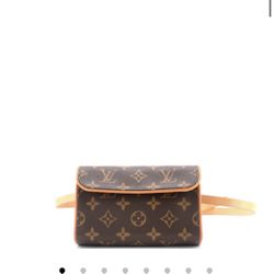 Louis Vuitton Florentine brown leather Monogram Waist Bag small 