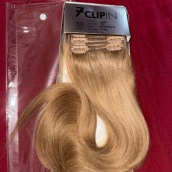18 Inch Human Hair Clip Ins 7 Piece Each Pack 