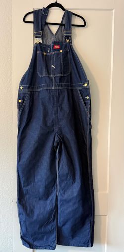 Durable Dickies Men’s Denim Overalls - Size 46x32