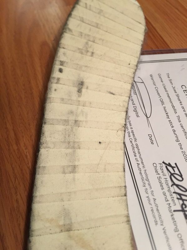 Joe Pavelski Game-Used, Signed San Jose Sharks Hockey Stick - JSA