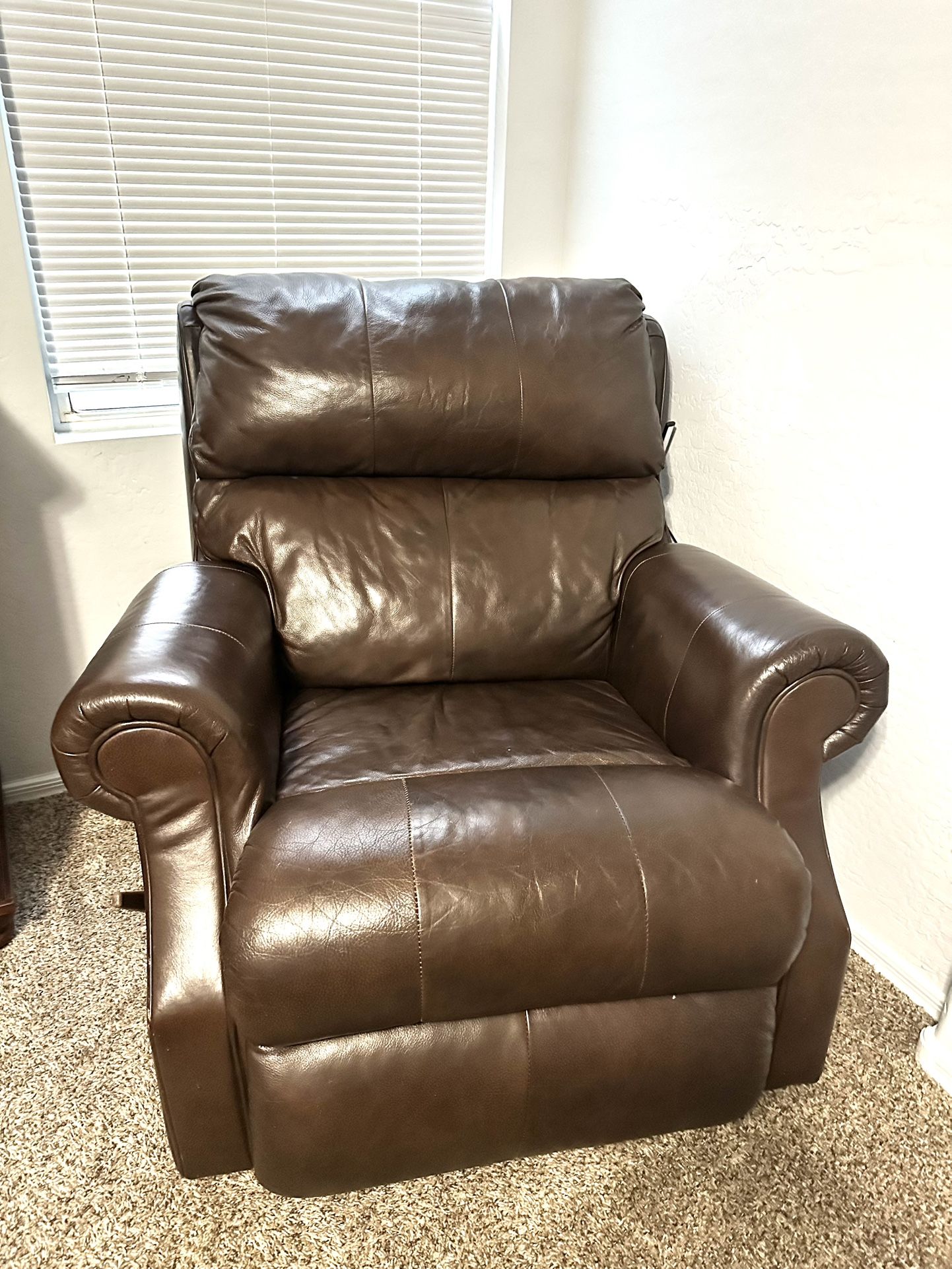 Brown Leather Sofa