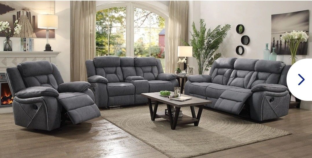 New Double Reclining Sofa And Loveseat Combo 