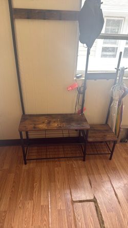 Coat and shoe rack