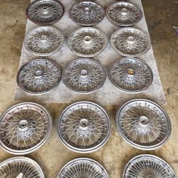 Wire Hubcaps El Camino Monte Carlo Impala Caprice 13 14 15 Hubcaps 
