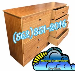 Oak wood wide 8 drawer dresser Tocador Madera Nuevo ocho cajones