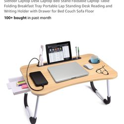 NEW: Slendor Laptop Desk Laptop Bed Stand Foldable Laptop Table Folding Breakfast Tray Portable Lap