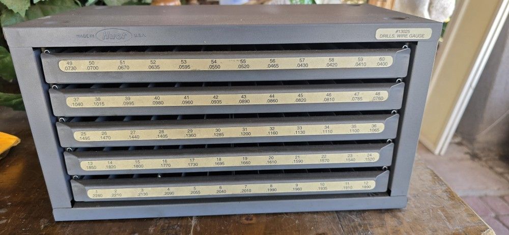 Huot Drill Bit Cabinet Tool Box