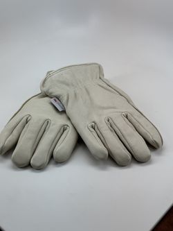 Leather Insulated Gloves Size Large