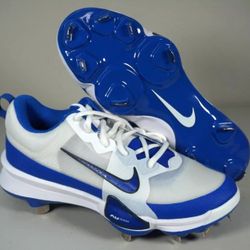 Brand New Nike Force Zoom Trout 9 Metal Baseball Cleats Blue White Men Sizes 7.5, 8.5, 9.5, 10.5, 11, 11.5, 12