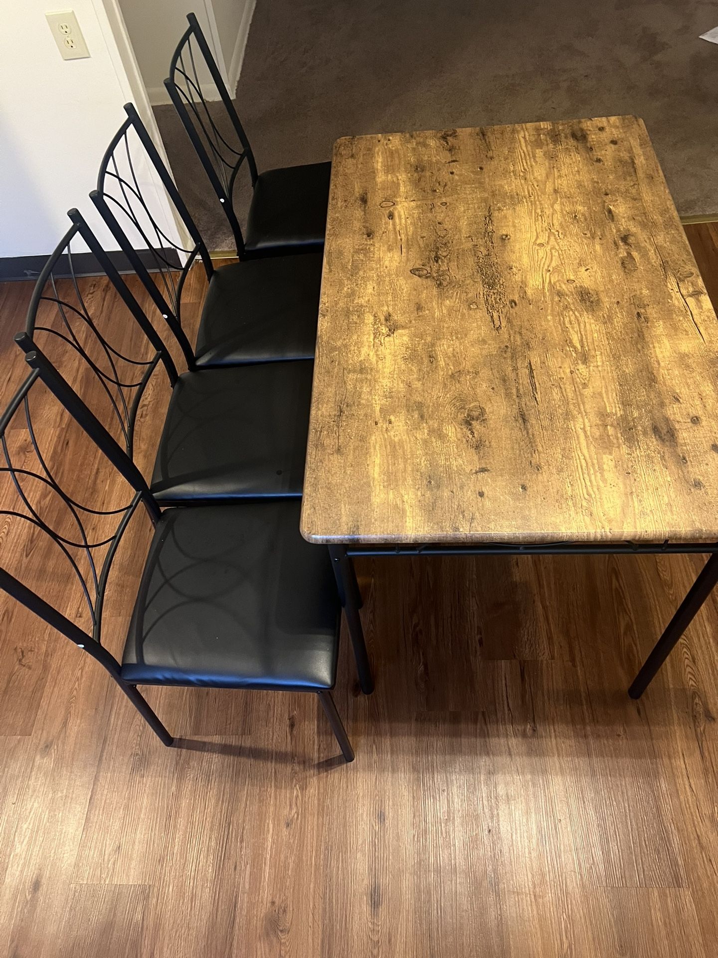 Dining Table With Four Chairs