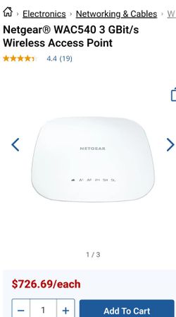 NETGEAR WAC-540 WIRELESS ACCESS POINT
