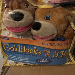 Three Little pigs, Goldilocks And Three bears, Billy Goat Puppets 
