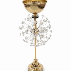 The Golden Starburst Crystal Pedestal