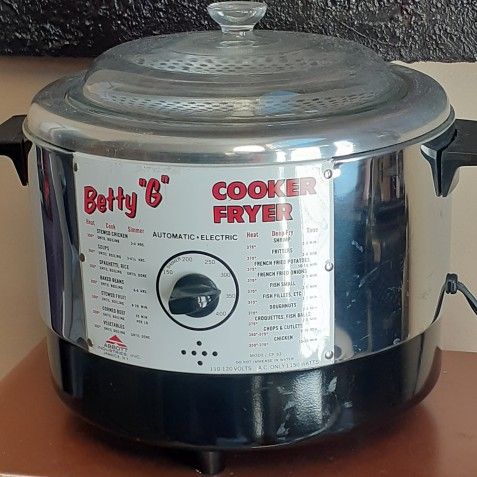 "Betty G"  Mid Century Vintage Chrome Fryer/Cooker  