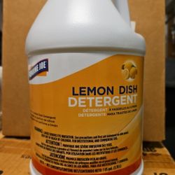 Genuine Joe Lemon Dishwashing Detergent, 1 Gallon Concentrate
