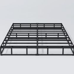 ALDRICH 7 Inch Heavy Duty Metal Box Spring Mattress Foundation 3000lbs Max Weight Capacity/Non-Slip/No Noise/Easy Assembly/Easy Clean Cover,Queen 