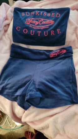 Juicy Couture 2 Piece Velour Short Set