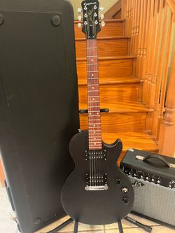 Epiphone Les Paul w/ Hardshell Case, Fender Amp