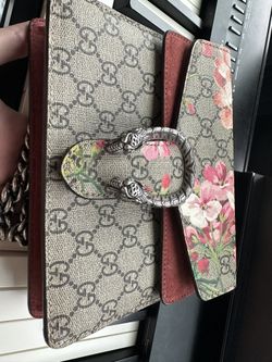 GG Supreme Monogram Blooms Mini Dionysus Shoulder Bag Beige Multicolor Dry Rose