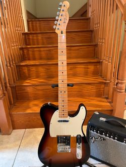 Fender MIM Telecaster (Mint) w/ Fender Amp