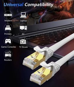 Cat 8 Ethernet Cable, Zosion 25 High Speed 3 2000Mhz, Heavy Duty Flat