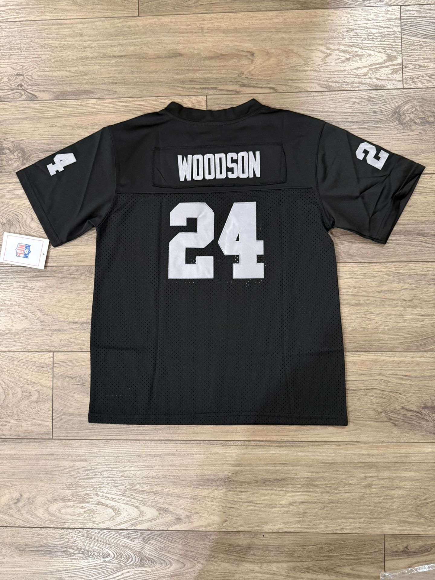 Vintage Charles Woodson Raiders Stitched Jersey Black