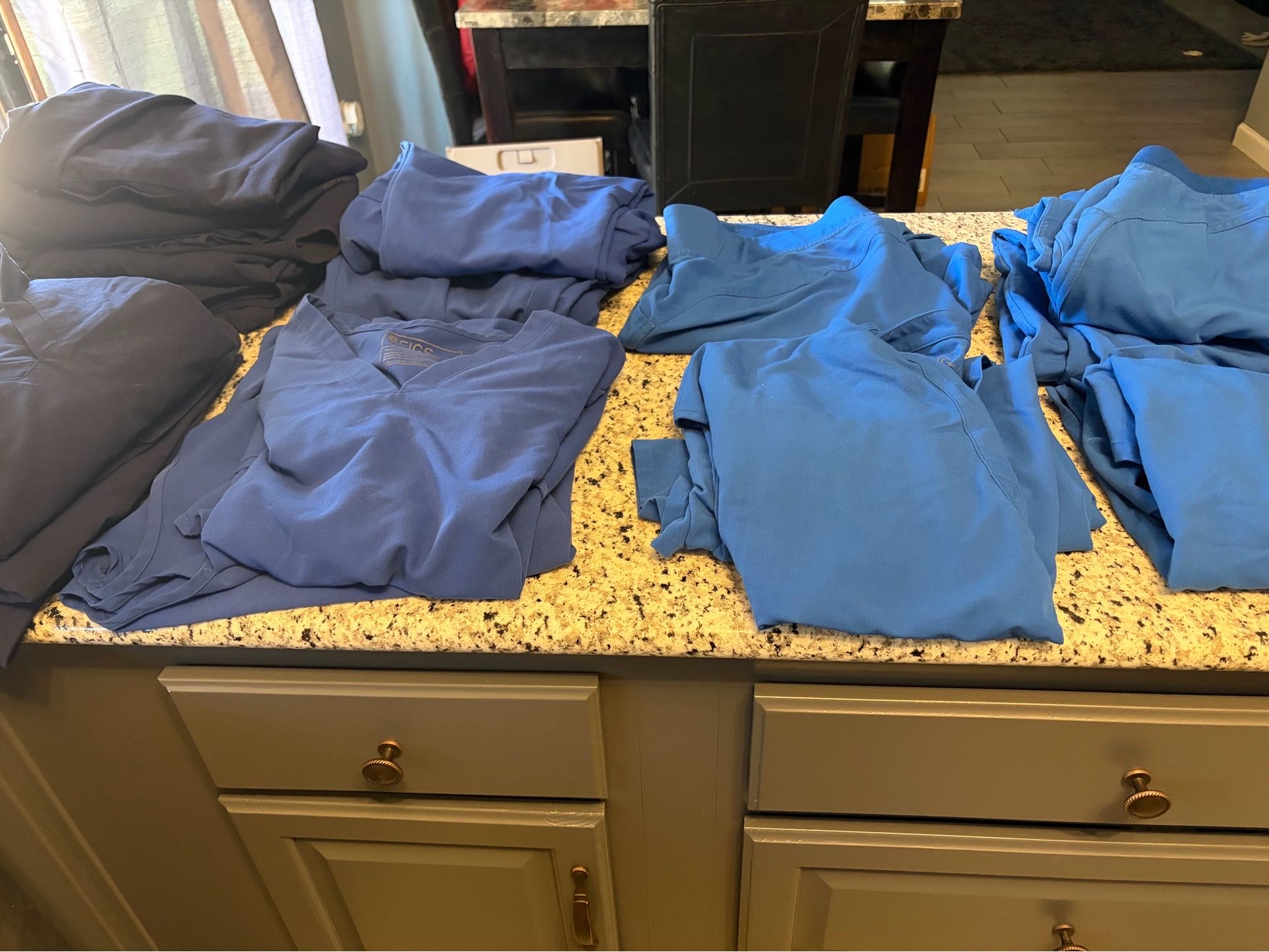 Blue scrubs