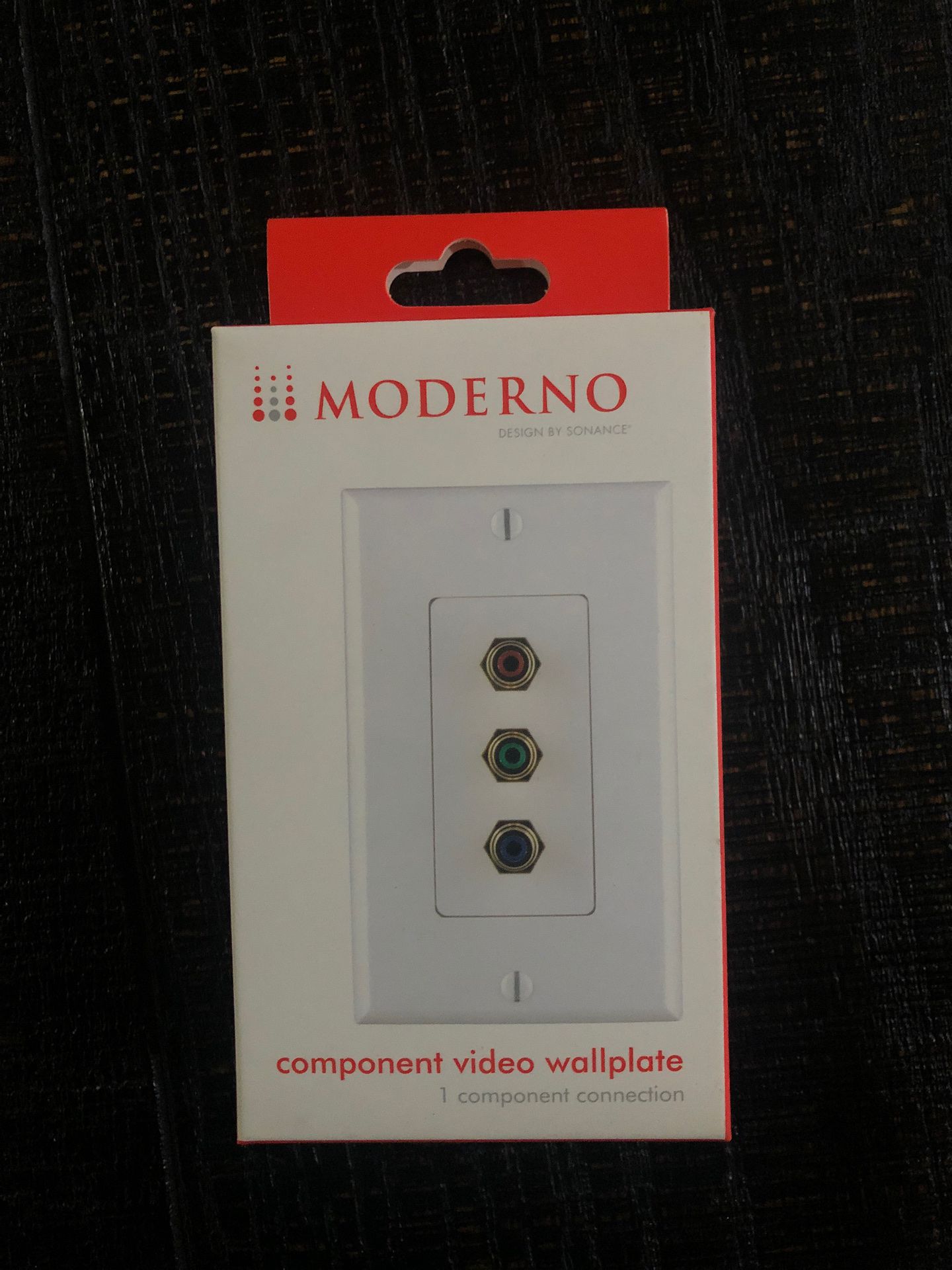 Moderno component video wall plate