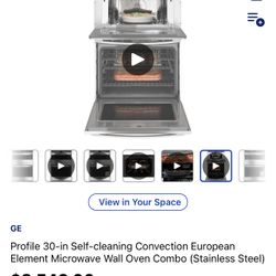30” Ge Profile  Wall Mount Combo Microwave Oven 