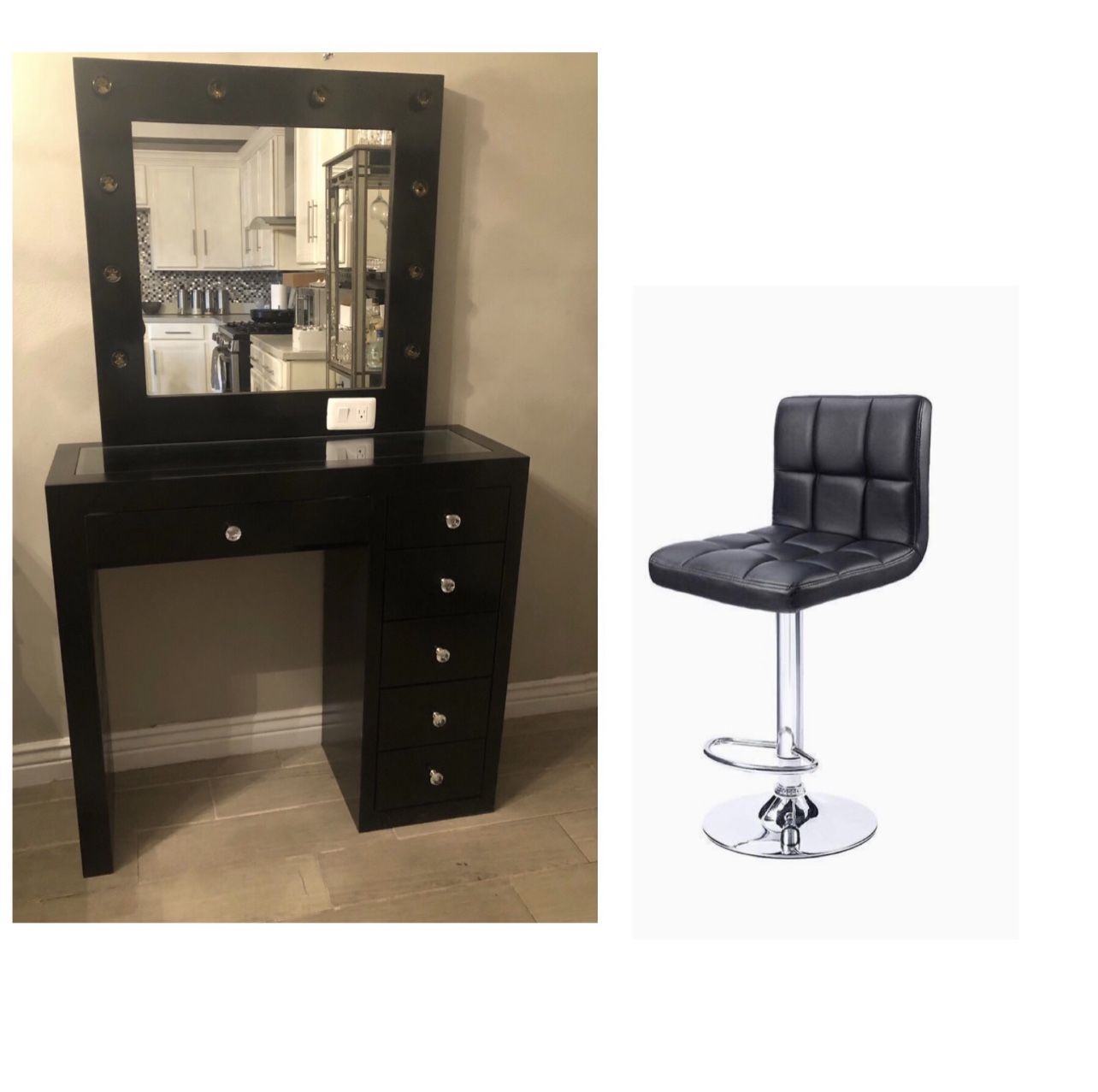 Vanity Set With Chair