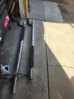 Chrome Nerf Bars Truck Side Steps Pair