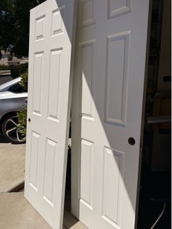 White Six panel interior doors- $40 each NEW