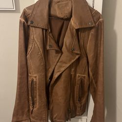 Brown Leather Jacket Women